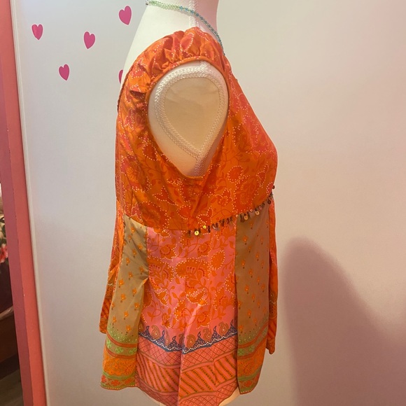 Y2K Bandolino Boho Beaded Shirt - Picture 2 of 6